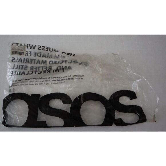 ASOS Design Men Sz L Ecru White Extreme Oversized Brushed Flannel L/S Shirt - Picture 6 of 8